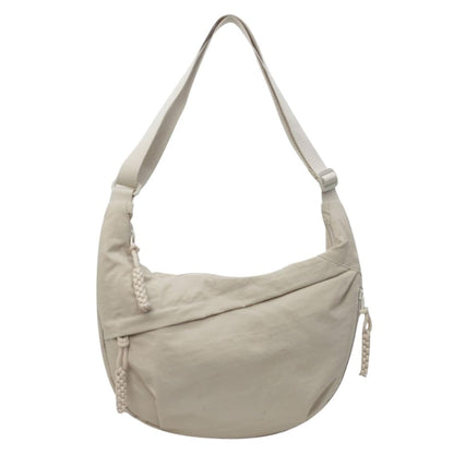 🏆5k sold this week!🔥Designer Direct Sales👜Women's Fashion Plain Color Nylon Crossbody Hobo Bag