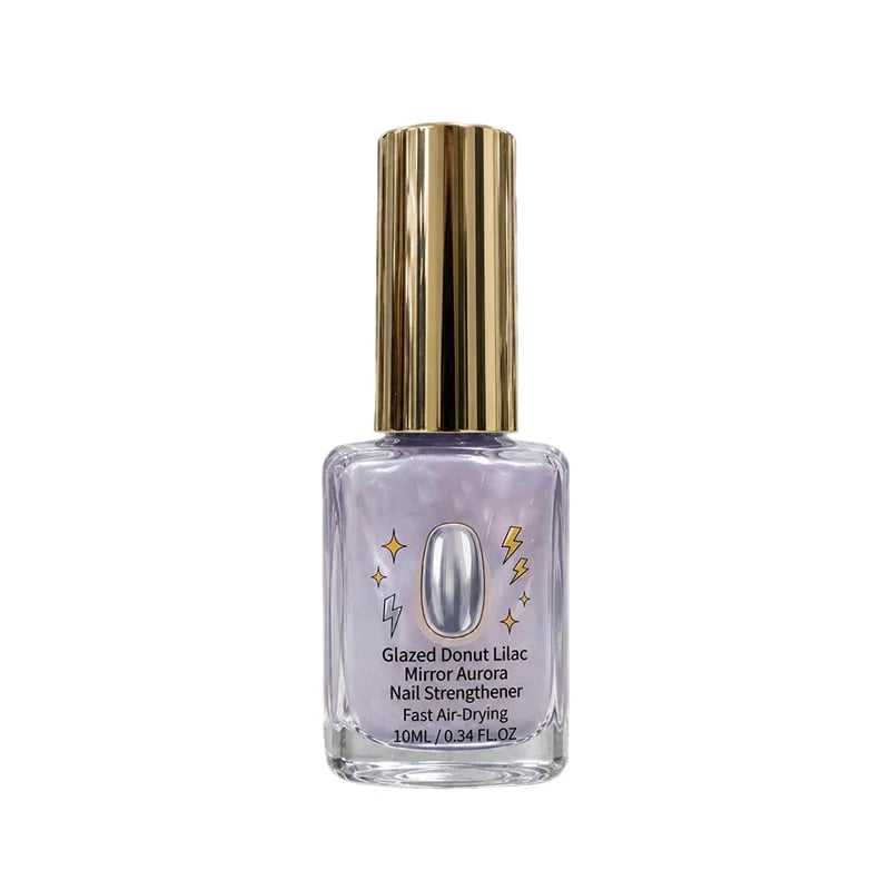📢📢Last Day: 60% OFF🔥⏰Lilac Glossy Mirror Nail Strengthener