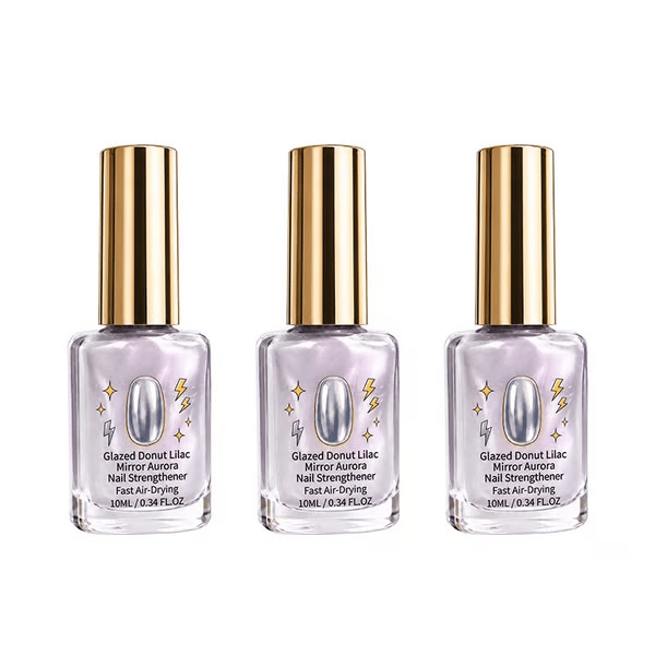 📢📢Last Day: 60% OFF🔥⏰Lilac Glossy Mirror Nail Strengthener