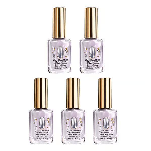 📢📢Last Day: 60% OFF🔥⏰Lilac Glossy Mirror Nail Strengthener