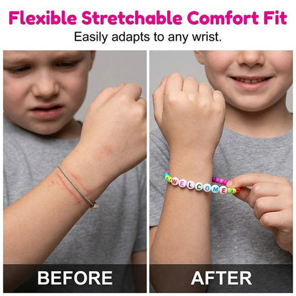 🔥Last Day 50% OFF - ✨🌈Pack of 25 Welcome BeadBracelets - StrengthenClassroom Friendship & SpreadWarm Kindness!