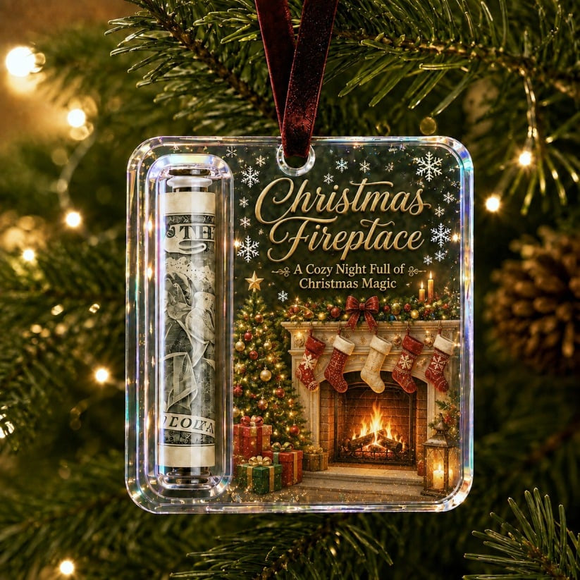 LAST DAY 50% OFF - 🎄Christmas Cash Gift Ornament- Make Cash Feel Like A Real Christmas Gift💵
