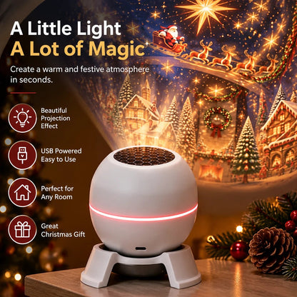 🔥LAST DAY SALE 49% OFF-🎅 Turn Any Room Into a Christmas Wonderland – Holiday Projection Night Light