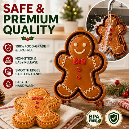🎄LAST DAY SALE Only $13.99!!🍪Christmas Baking Moulds – 9Festive Designs 🎄