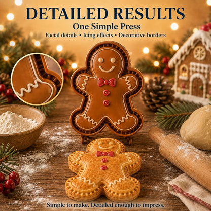 🎄LAST DAY SALE Only $13.99!!🍪Christmas Baking Moulds – 9Festive Designs 🎄