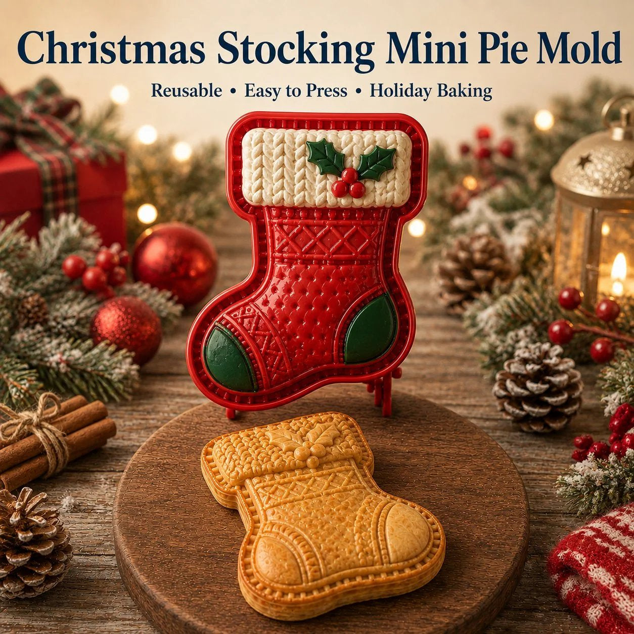 🎄LAST DAY SALE Only $13.99!!🍪Christmas Baking Moulds – 9Festive Designs 🎄