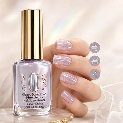 📢📢Last Day: 60% OFF🔥⏰Lilac Glossy Mirror Nail Strengthener